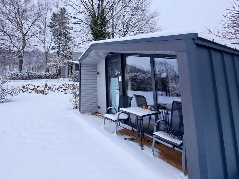 Tinyhouse Lea Außenansicht Winter
